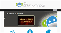 Desktop Screenshot of eldisfrutador.com