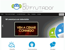 Tablet Screenshot of eldisfrutador.com